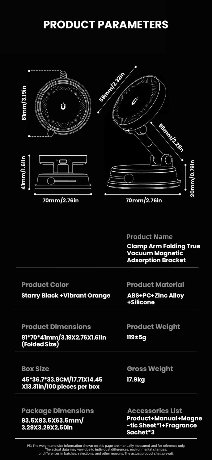 FLATLINE Magnetic Dashmount Mag Charger